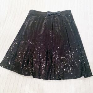 ELFE Black Sequin Sparkly Full Party skirt sz EU 40 NEW with tags